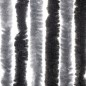 vidaXL Cortina antimoscas chenilla gris y negro 100x200 cm vidaXL Cortina antimoscas chenilla gris y negro 100x200 cm
