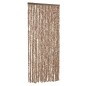 vidaXL Cortina antimoscas chenilla beige y marrón oscuro 90x200 cm
