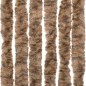 vidaXL Cortina antimoscas chenilla beige y marrón oscuro 90x200 cm