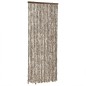 vidaXL Cortina antimoscas chenilla gris taupe y blanco 100x200 cm vidaXL Cortina antimoscas chenilla gris taupe y blanco 100x200 cm