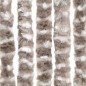 vidaXL Cortina antimoscas chenilla gris taupe y blanco 100x200 cm vidaXL Cortina antimoscas chenilla gris taupe y blanco 100x200 cm