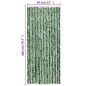 vidaXL Cortina antimoscas chenilla verde y blanco 56x200 cm vidaXL Cortina antimoscas chenilla verde y blanco 56x200 cm