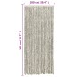 vidaXL Cortina antimoscas chenilla gris claro y gris oscuro 100x200 cm vidaXL Cortina antimoscas chenilla gris claro y gris oscuro 100x200 cm