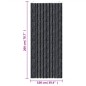 vidaXL Cortina antimoscas chenilla gris antracita 100x200 cm
