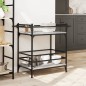 vidaXL Carrito de cocina madera ingeniería gris Sonoma 82x40x78,5 cm vidaXL Carrito de cocina madera ingeniería gris Sonoma 82x40x78,5 cm
