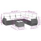 vidaXL Set de comedor de jardín 7 pzas y cojines ratán sintético negro vidaXL Set de comedor de jardín 7 pzas y cojines ratán sintético negro