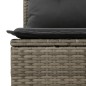 vidaXL Set de sofás de jardín 10 pzas con cojines ratán sintético gris vidaXL Set de sofás de jardín 10 pzas con cojines ratán sintético gris