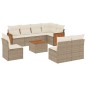 vidaXL Set de sofás de jardín 9 pzas con cojines ratán sintético beige vidaXL Set de sofás de jardín 9 pzas con cojines ratán sintético beige