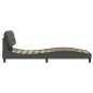 vidaXL Estructura de cama con cabecero de tela gris oscuro 80x200 cm vidaXL Estructura de cama con cabecero de tela gris oscuro 80x200 cm