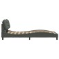 vidaXL Estructura de cama con cabecero de tela gris oscuro 100x200 cm vidaXL Estructura de cama con cabecero de tela gris oscuro 100x200 cm