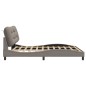 vidaXL Estructura de cama con cabecero de tela gris taupe 180x200 cm vidaXL Estructura de cama con cabecero de tela gris taupe 180x200 cm