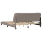 vidaXL Estructura de cama con cabecero de tela gris taupe 180x200 cm vidaXL Estructura de cama con cabecero de tela gris taupe 180x200 cm