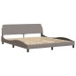 vidaXL Estructura de cama con cabecero de tela gris taupe 180x200 cm vidaXL Estructura de cama con cabecero de tela gris taupe 180x200 cm