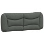 vidaXL Estructura de cama con cabecero de tela gris oscuro 140x200 cm vidaXL Estructura de cama con cabecero de tela gris oscuro 140x200 cm