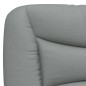 vidaXL Estructura de cama con cabecero de tela gris claro 140x190 cm