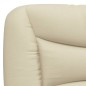 vidaXL Estructura de cama con cabecero de tela color crema 160x200 cm vidaXL Estructura de cama con cabecero de tela color crema 160x200 cm