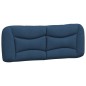 vidaXL Estructura de cama con cabecero de tela azul 140x190 cm