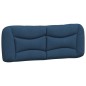 vidaXL Estructura de cama con cabecero de tela azul 180x200 cm