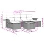 vidaXL Set de comedor de jardín 7 pzas y cojines ratán sintético negro vidaXL Set de comedor de jardín 7 pzas y cojines ratán sintético negro