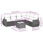 vidaXL Set sofás de jardín 7 piezas y cojines ratán sintético beige vidaXL Set sofás de jardín 7 piezas y cojines ratán sintético beige