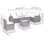 vidaXL Set sofás de jardín 7 piezas y cojines ratán sintético beige vidaXL Set sofás de jardín 7 piezas y cojines ratán sintético beige