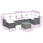 vidaXL Set de sofás de jardín 8 pzas y cojines ratán sintético gris vidaXL Set de sofás de jardín 8 pzas y cojines ratán sintético gris