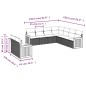 vidaXL Set de sofás de jardín 8 piezas y cojines ratán sintético negro vidaXL Set de sofás de jardín 8 piezas y cojines ratán sintético negro