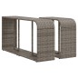 vidaXL Set de sofás de jardín 11 pzas y cojines ratán sintético gris vidaXL Set de sofás de jardín 11 pzas y cojines ratán sintético gris
