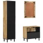 vidaXL Conjunto de muebles de baño 3 piezas madera maciza de mango vidaXL Conjunto de muebles de baño 3 piezas madera maciza de mango