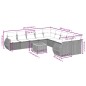 vidaXL Set de sofás de jardín 11 pzas y cojines ratán sintético negro vidaXL Set de sofás de jardín 11 pzas y cojines ratán sintético negro