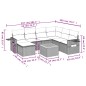 vidaXL Juego de sofás de jardín con cojines beige 8 pzas ratán PE vidaXL Juego de sofás de jardín con cojines beige 8 pzas ratán PE