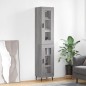 vidaXL Aparador alto madera contrachapada gris Sonoma 34,5x34x180 cm vidaXL Aparador alto madera contrachapada gris Sonoma 34,5x34x180 cm