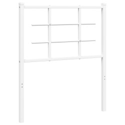 vidaXL Cabecero de metal blanco 75 cm