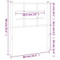 vidaXL Cabecero de metal blanco 75 cm vidaXL Cabecero de metal blanco 75 cm