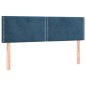 vidaXL Cama box spring colchón y LED terciopelo azul oscuro 140x190 cm vidaXL Cama box spring colchón y LED terciopelo azul oscuro 140x190 cm