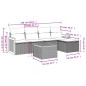 vidaXL Set de sofás de jardín 6 piezas y cojines ratán sintético negro vidaXL Set de sofás de jardín 6 piezas y cojines ratán sintético negro