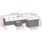 vidaXL Set de sofás de jardín 10 pzas con cojines ratán sintético gris vidaXL Set de sofás de jardín 10 pzas con cojines ratán sintético gris