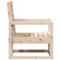 vidaXL Juego de muebles de jardín 3 piezas madera maciza de pino vidaXL Juego de muebles de jardín 3 piezas madera maciza de pino