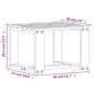 vidaXL Juego de muebles de jardín 3 piezas madera maciza de pino vidaXL Juego de muebles de jardín 3 piezas madera maciza de pino