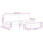 vidaXL Sofá cama de 2 plazas con taburete tela negro vidaXL Sofá cama de 2 plazas con taburete tela negro