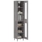 vidaXL Aparador alto madera contrachapada gris Sonoma 34,5x34x180 cm vidaXL Aparador alto madera contrachapada gris Sonoma 34,5x34x180 cm