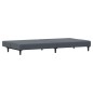 vidaXL Sofá cama de 2 plazas con taburete terciopelo gris oscuro vidaXL Sofá cama de 2 plazas con taburete terciopelo gris oscuro
