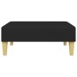 vidaXL Sofá cama de 2 plazas con taburete tela negro vidaXL Sofá cama de 2 plazas con taburete tela negro