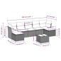 vidaXL Set de sofás de jardín 8 pzas y cojines ratán sintético gris vidaXL Set de sofás de jardín 8 pzas y cojines ratán sintético gris
