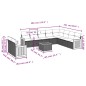 vidaXL Set de sofás de jardín 11 pzas y cojines ratán sintético negro vidaXL Set de sofás de jardín 11 pzas y cojines ratán sintético negro