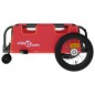 vidaXL Remolque para bicicletas hierro y tela Oxford rojo vidaXL Remolque para bicicletas hierro y tela Oxford rojo