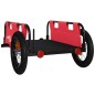 vidaXL Remolque para bicicletas hierro y tela Oxford rojo vidaXL Remolque para bicicletas hierro y tela Oxford rojo