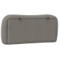 vidaXL Cabecero de cama acolchado tela gris taupé 90 cm