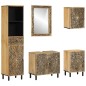 vidaXL Conjunto de muebles de baño 5 piezas madera maciza de mango vidaXL Conjunto de muebles de baño 5 piezas madera maciza de mango