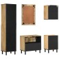 vidaXL Conjunto de muebles de baño 5 piezas madera maciza de mango vidaXL Conjunto de muebles de baño 5 piezas madera maciza de mango